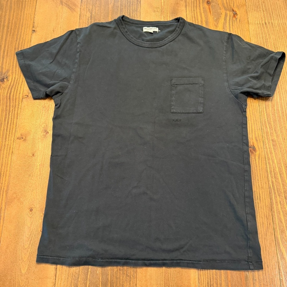 Knickerbocker NYC Short Sleeve Cotton Pocket T-Shirt Mens Medium Black
